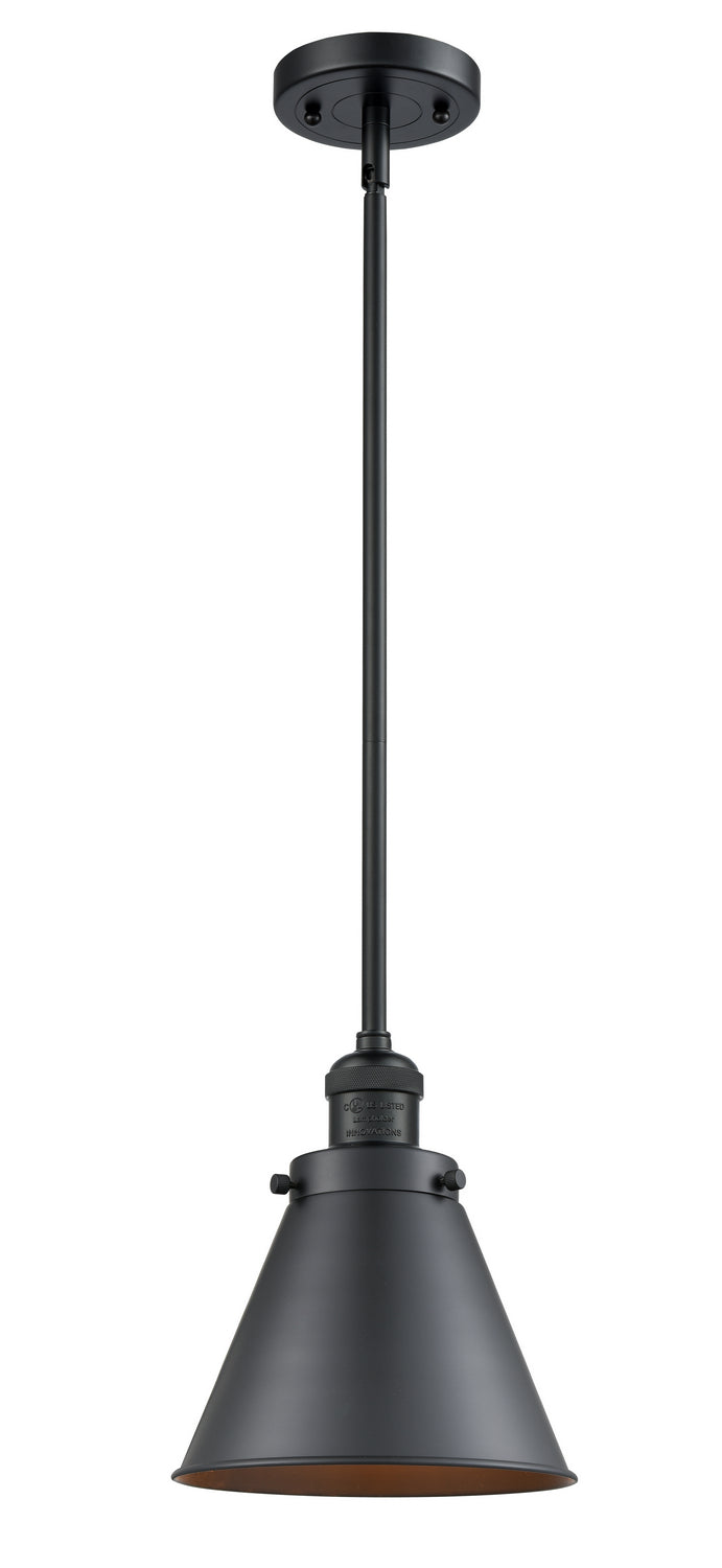 Innovations - 201S-BK-M13-BK - One Light Mini Pendant - Franklin Restoration - Matte Black