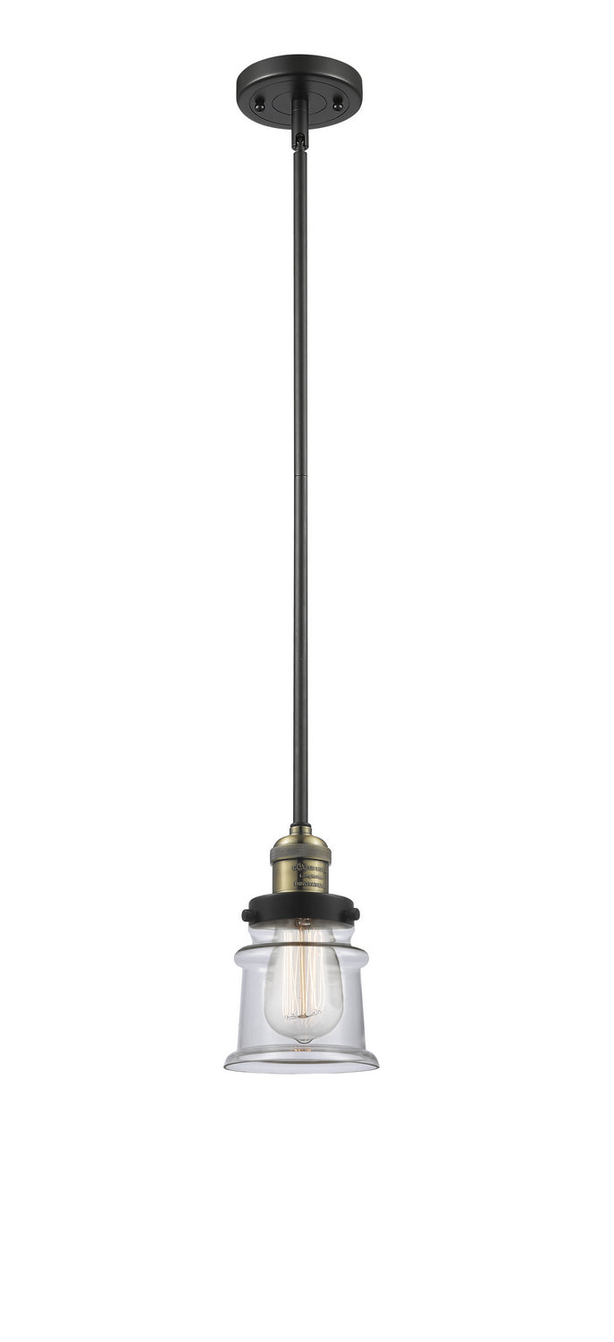 Innovations - 201S-BAB-G182S - One Light Mini Pendant - Franklin Restoration - Black Antique Brass