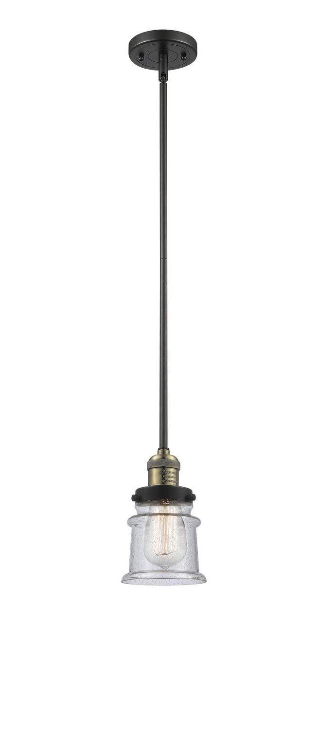 Innovations - 201S-BAB-G184S - One Light Mini Pendant - Franklin Restoration - Black Antique Brass