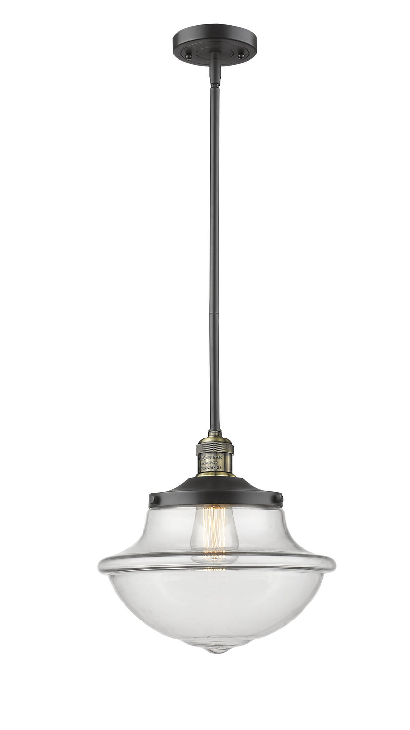 Innovations - 201S-BAB-G542 - One Light Mini Pendant - Franklin Restoration - Black Antique Brass