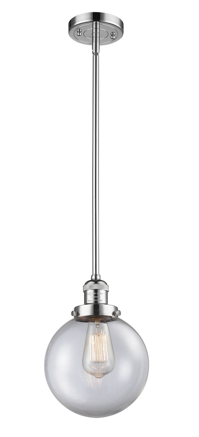 Innovations - 201S-PC-G202-8 - One Light Mini Pendant - Franklin Restoration - Polished Chrome