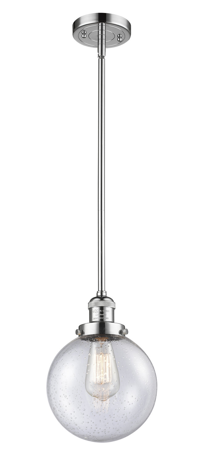 Innovations - 201S-PC-G204-8 - One Light Mini Pendant - Franklin Restoration - Polished Chrome
