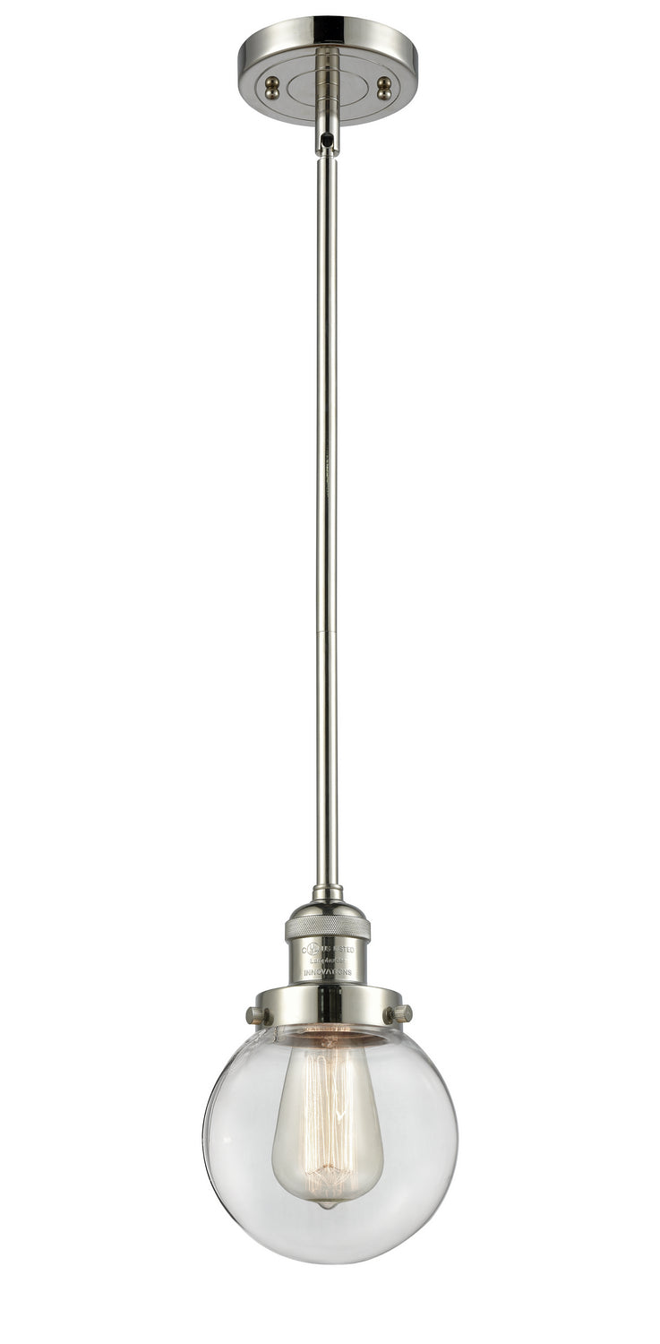 Innovations - 201S-PN-G202-6 - One Light Mini Pendant - Franklin Restoration - Polished Nickel