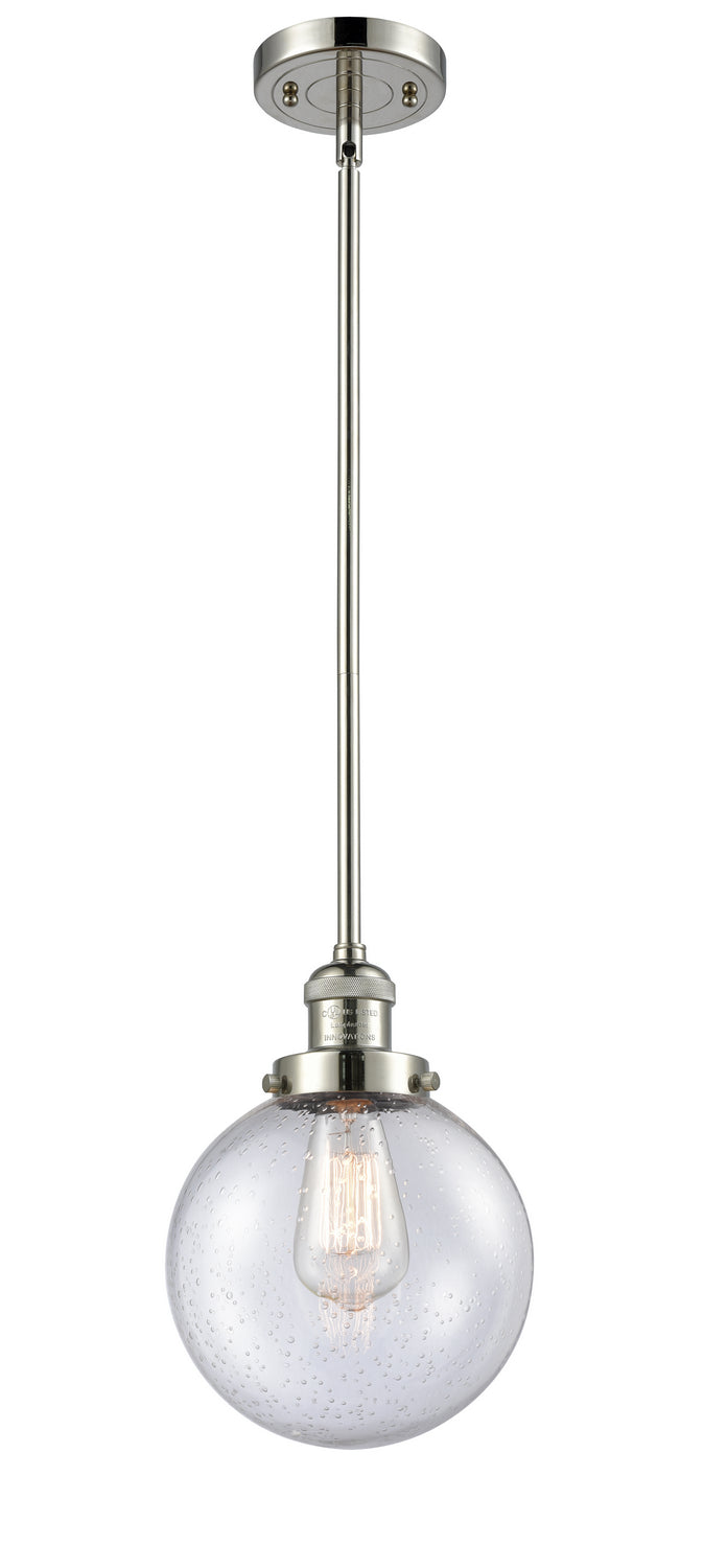 Innovations - 201S-PN-G204-8 - One Light Mini Pendant - Franklin Restoration - Polished Nickel