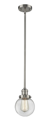 Innovations - 201S-SN-G202-6 - One Light Mini Pendant - Franklin Restoration - Brushed Satin Nickel
