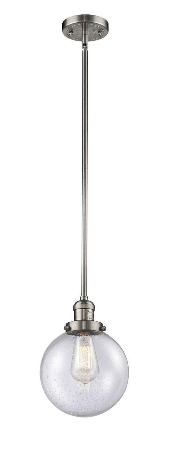 Innovations - 201S-SN-G204-8 - One Light Mini Pendant - Franklin Restoration - Brushed Satin Nickel