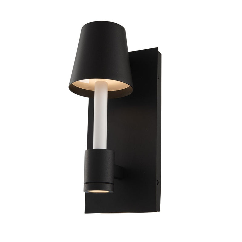 Kalco - 405321MBW - LED Wall Sconce - Candelero Outdoor - Matte Black w White Accent