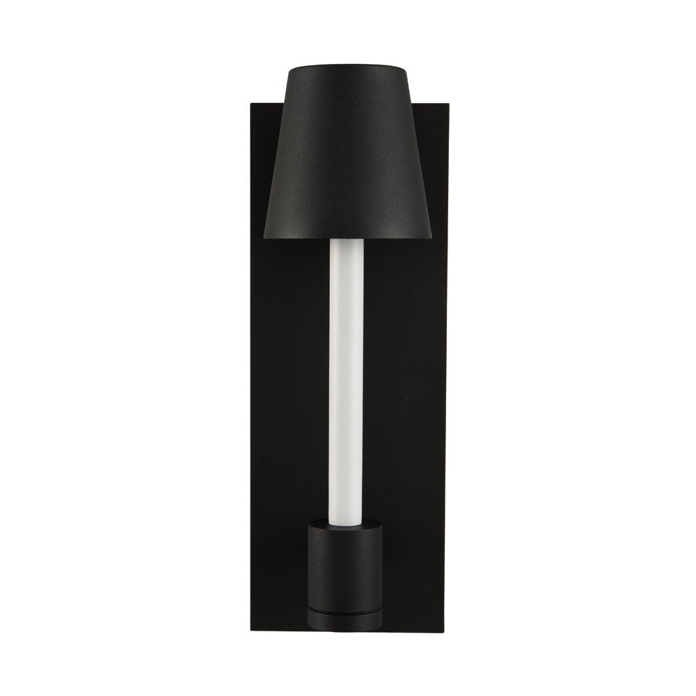 Kalco - 405322MBW - LED Wall Sconce - Candelero Outdoor - Matte Black w White Accent
