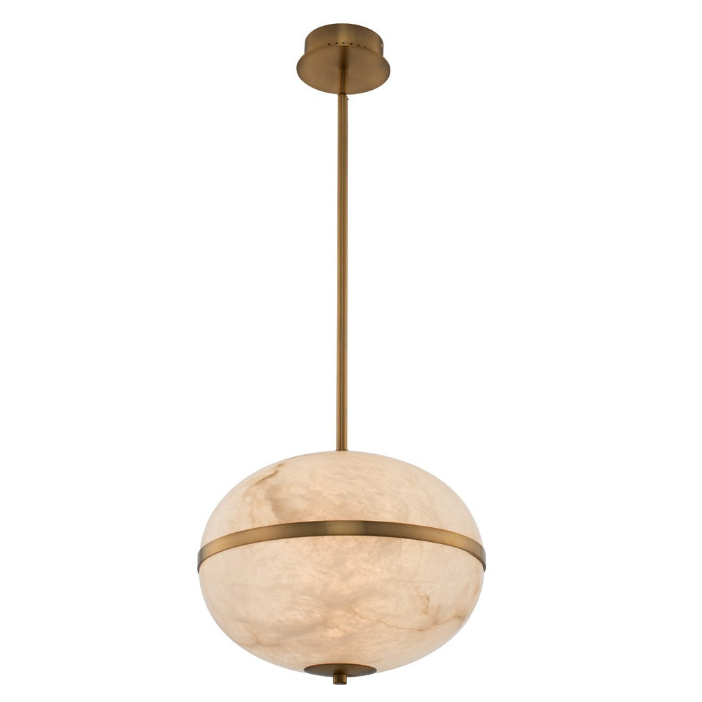 Kalco - 512555WB - LED Pendant - Canterbury - Winter Brass