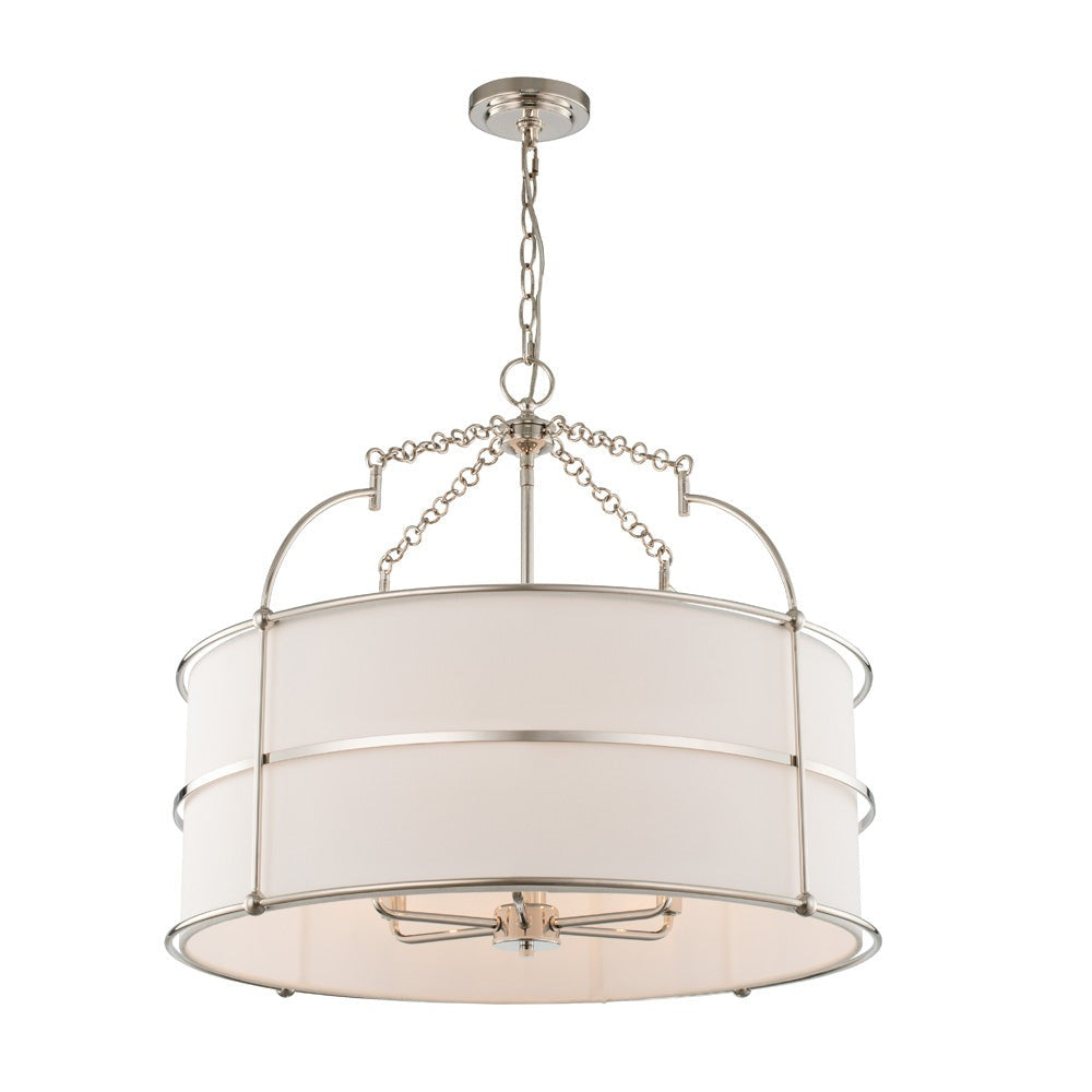 Kalco - 513255PN - Six Light Pendant - Carson - Polished Nickel