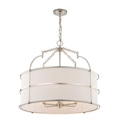 Kalco - 513255PN - Six Light Pendant - Carson - Polished Nickel
