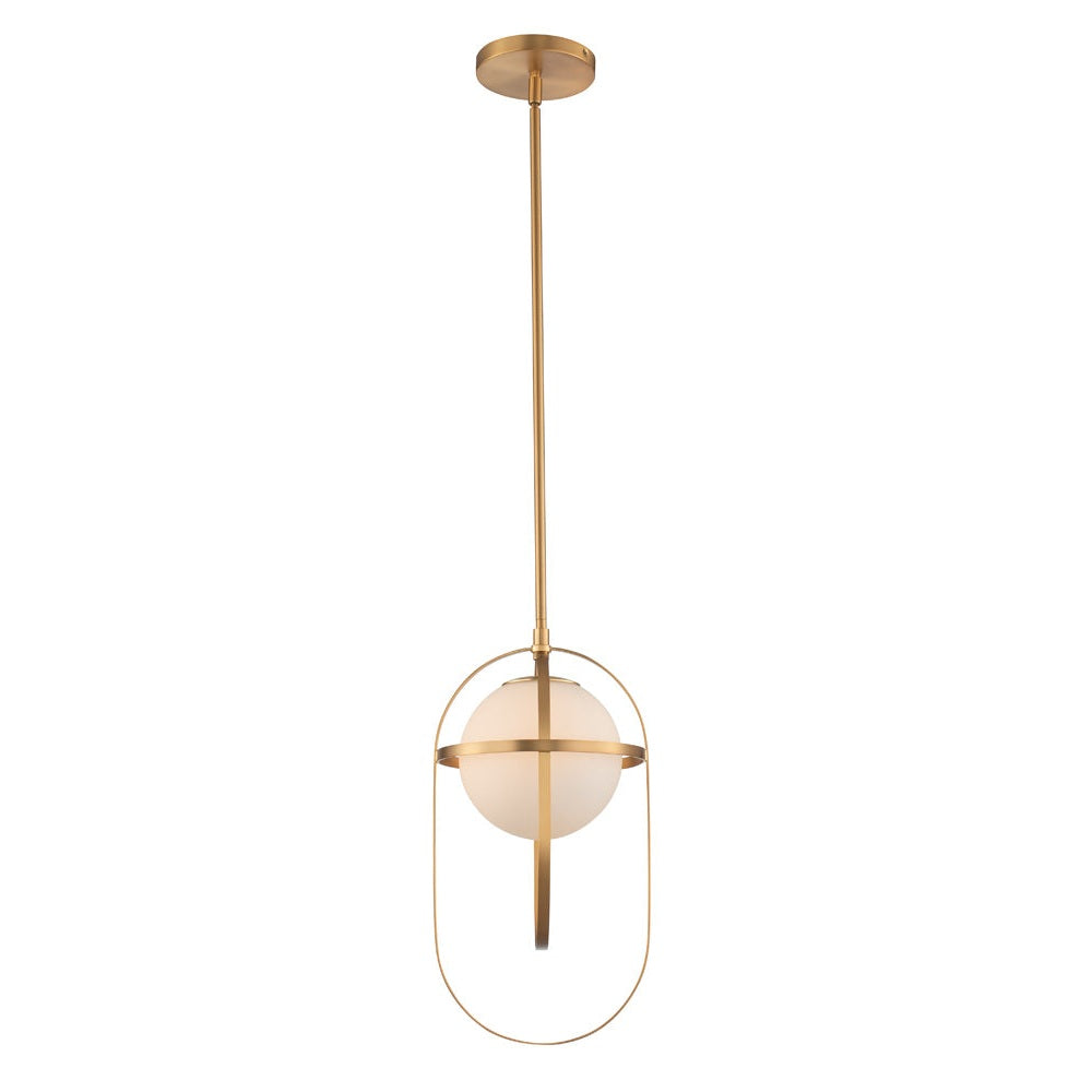 Kalco - 513311NB - One Light Mini Pendant - Lennox - New Brass