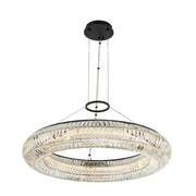 Allegri - 037156-052-FR001 - LED Pendant - Tamburo - Matte Black w Polished Chrome