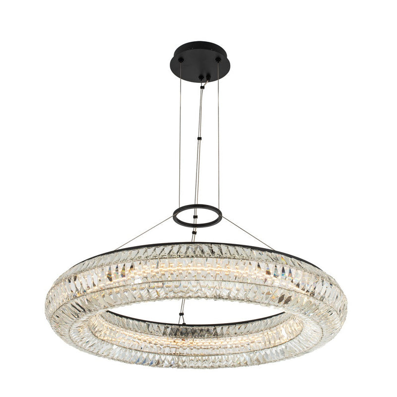 Allegri - 037156-052-FR001 - LED Pendant - Tamburo - Matte Black w Polished Chrome