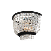 Allegri - 037321-052-FR001 - Two Light Wall Sconce - Terzo - Matte Black w Polished Chrome
