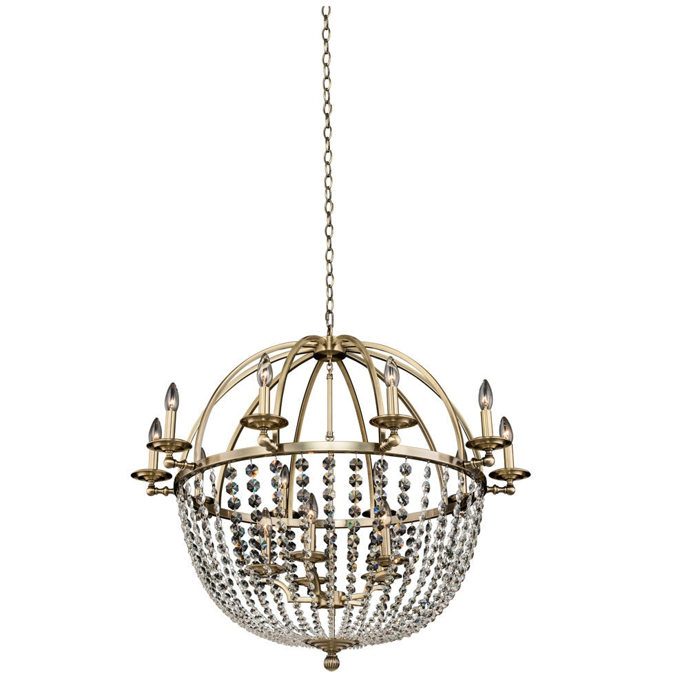 Allegri - 037772-038-FR001 - 15 Light Chandelier - Pendolo - Brushed Champagne Gold