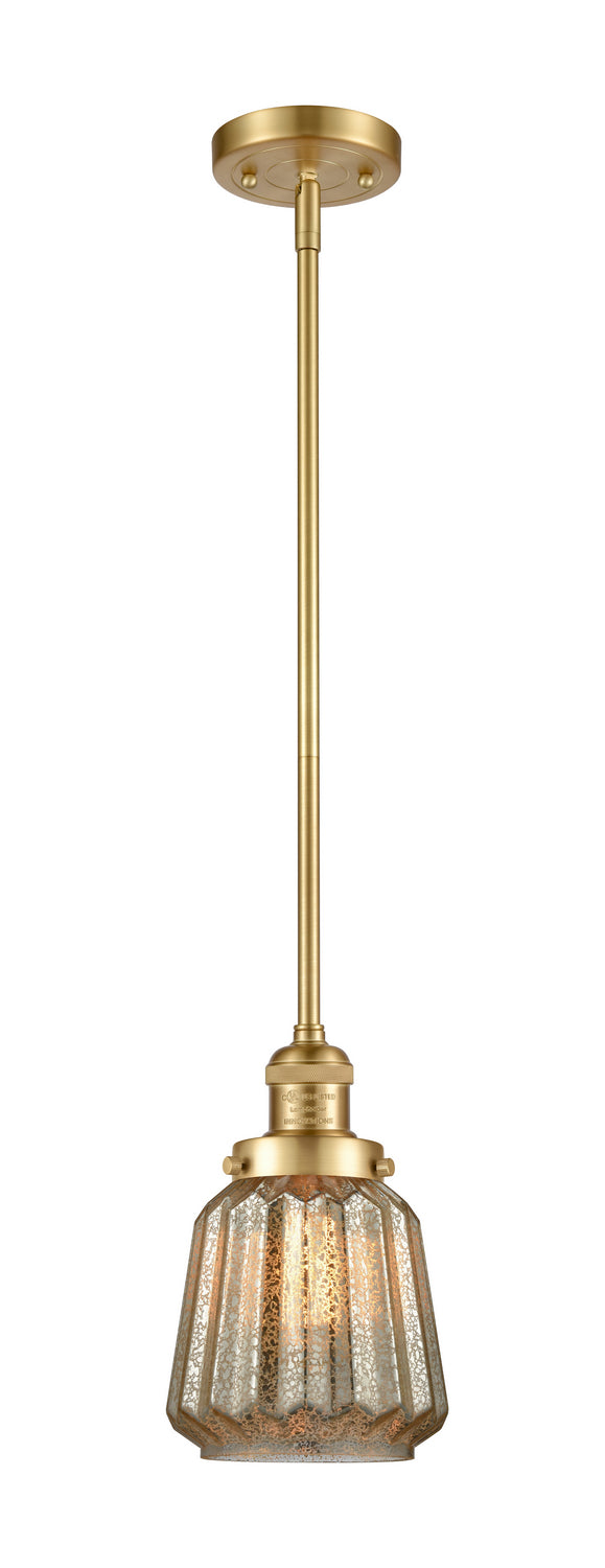Innovations - 201S-SG-G146 - One Light Mini Pendant - Franklin Restoration - Satin Gold