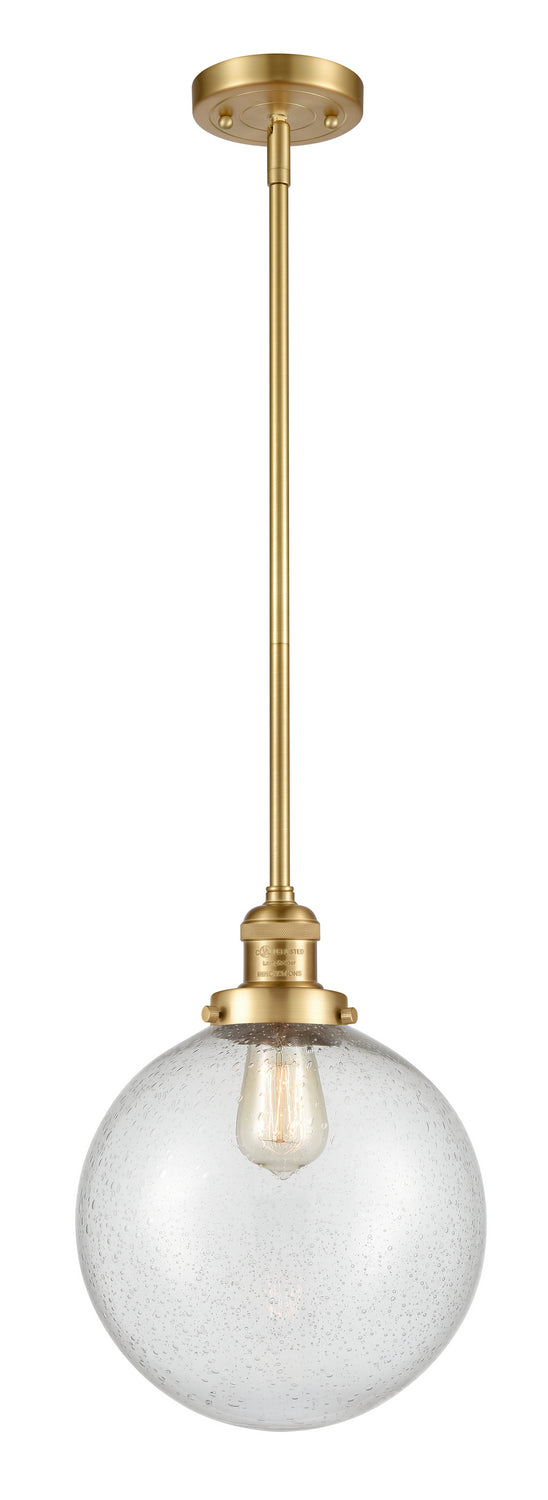 Innovations - 201S-SG-G204-10 - One Light Mini Pendant - Franklin Restoration - Satin Gold