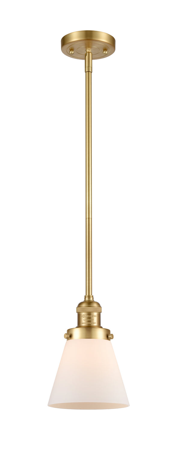 Innovations - 201S-SG-G61 - One Light Mini Pendant - Franklin Restoration - Satin Gold