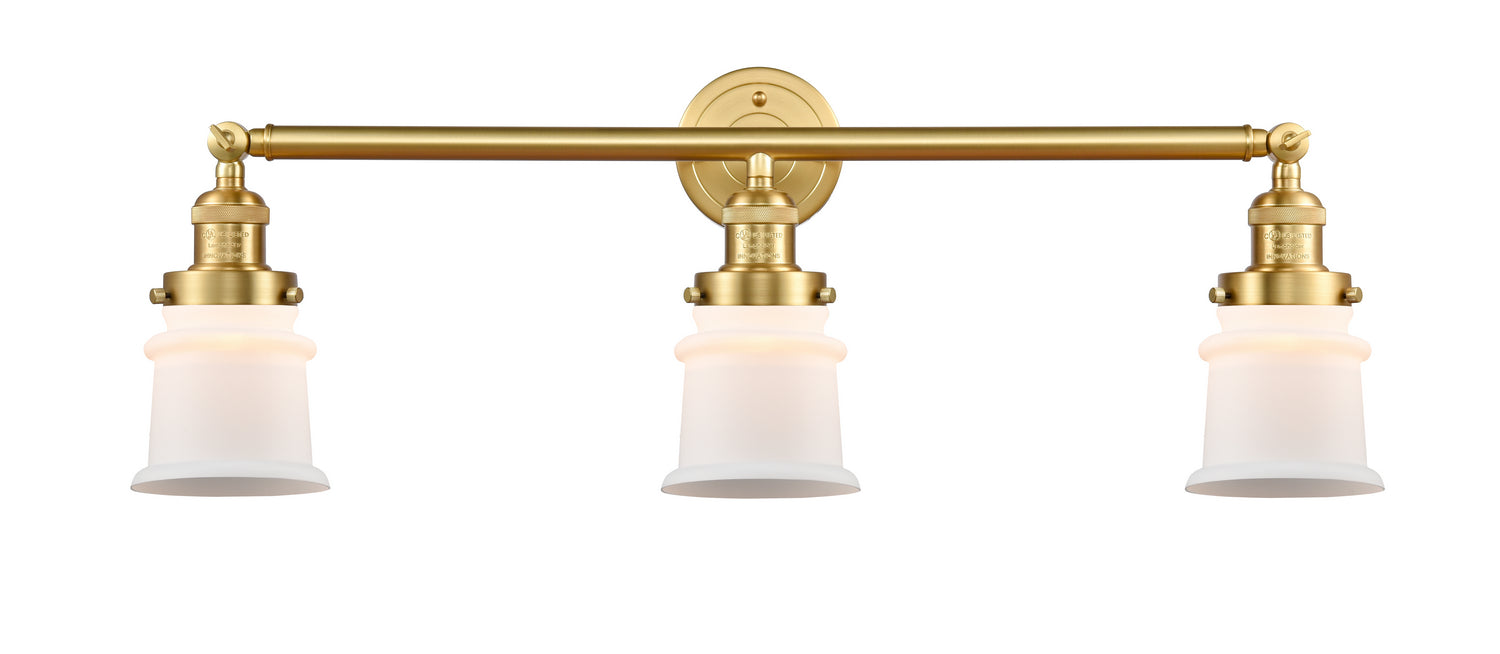 Innovations - 205-SG-G181S - Three Light Bath Vanity - Franklin Restoration - Satin Gold