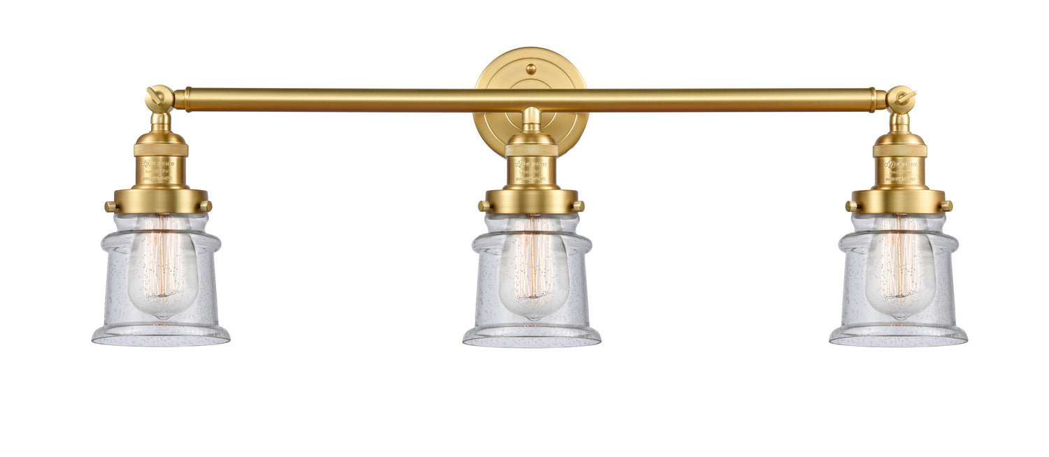 Innovations - 205-SG-G184S - Three Light Bath Vanity - Franklin Restoration - Satin Gold