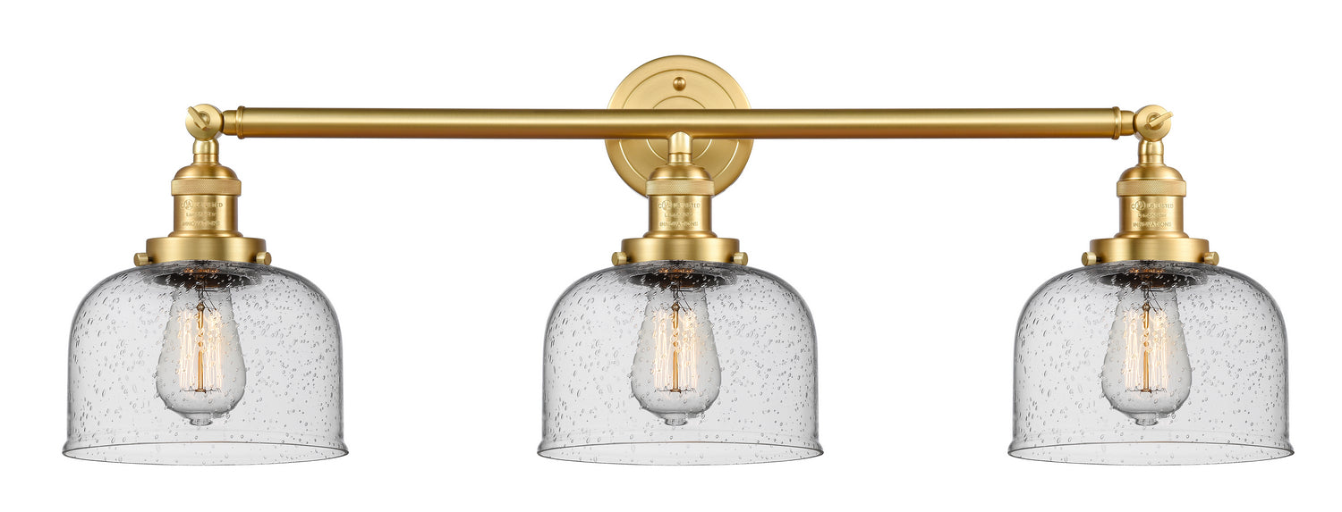 Innovations - 205-SG-G74 - Three Light Bath Vanity - Franklin Restoration - Satin Gold