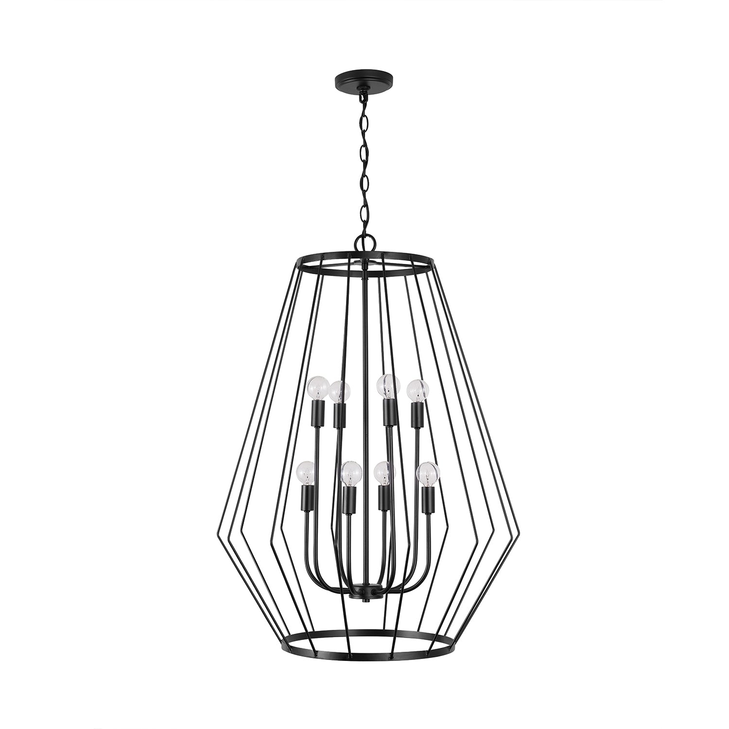 Capital Lighting - 538881MB - Eight Light Foyer - Corey - Matte Black