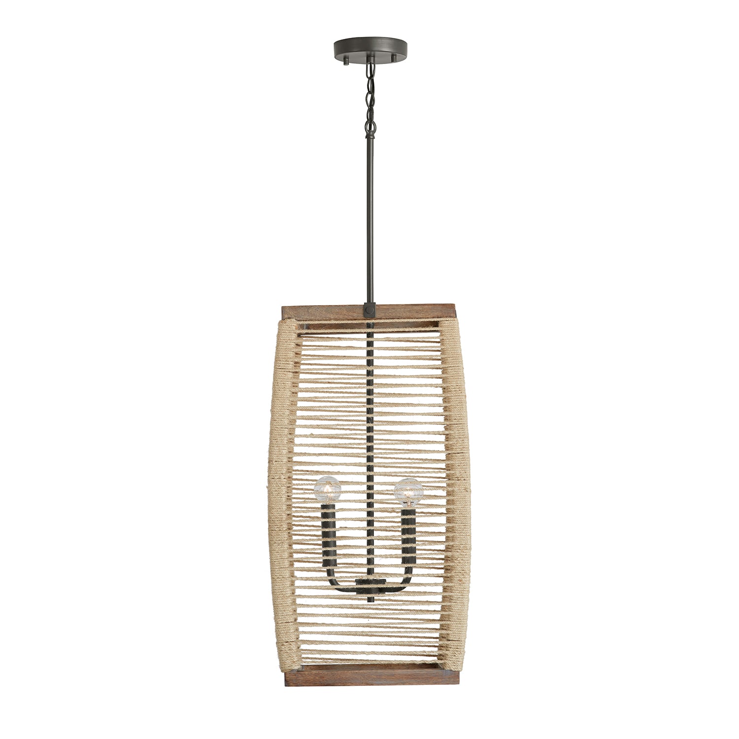 Capital Lighting - 540341YG - Four Light Foyer - Jacob - Grey Wash and Grey Iron