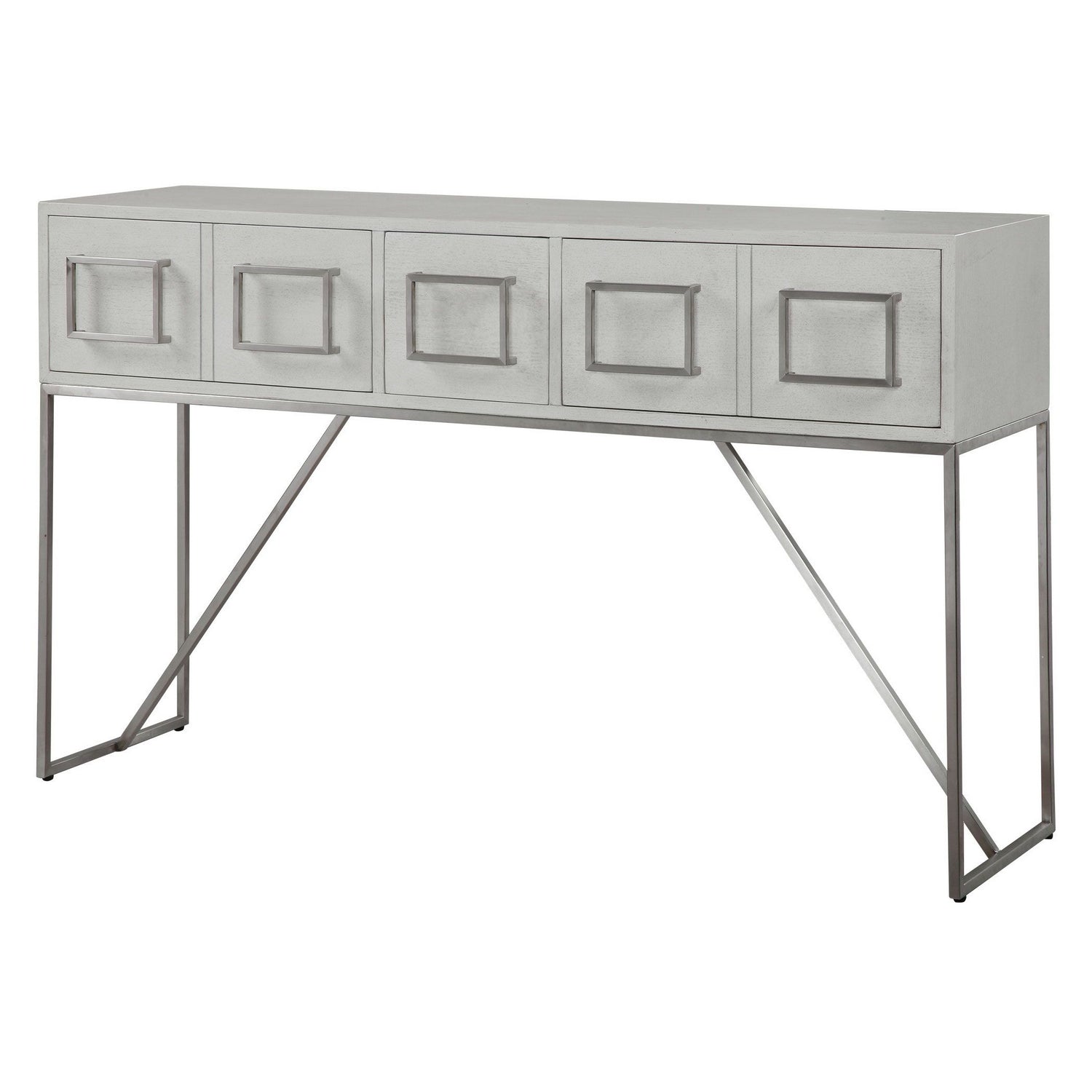 Uttermost - 24954 - Console Table - Abaya - Soft White With Light Gray