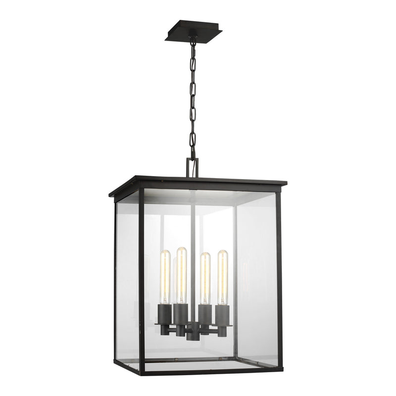 Visual Comfort Studio - CO1154HTCP - Four Light Hanging Lantern - Freeport - Heritage Copper
