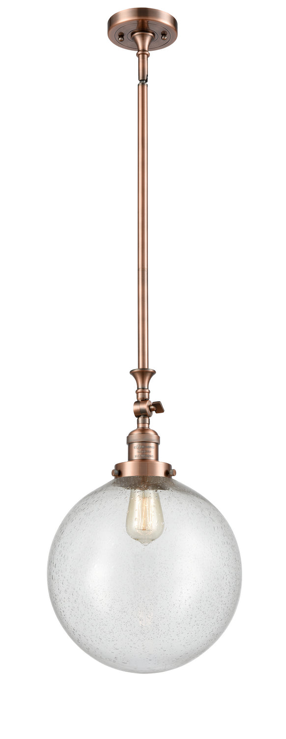 Innovations - 206-AC-G204-12 - One Light Mini Pendant - Franklin Restoration - Antique Copper