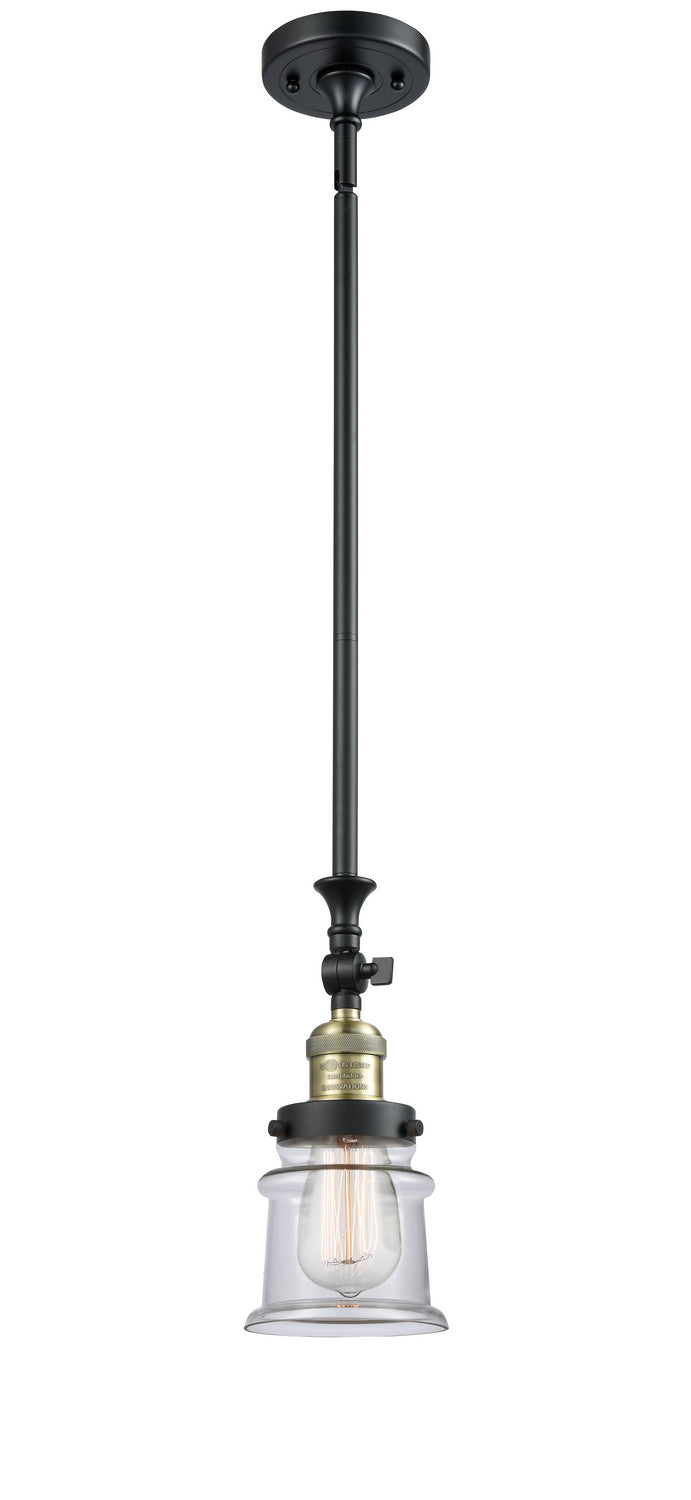 Innovations - 206-BAB-G182S - One Light Mini Pendant - Franklin Restoration - Black Antique Brass