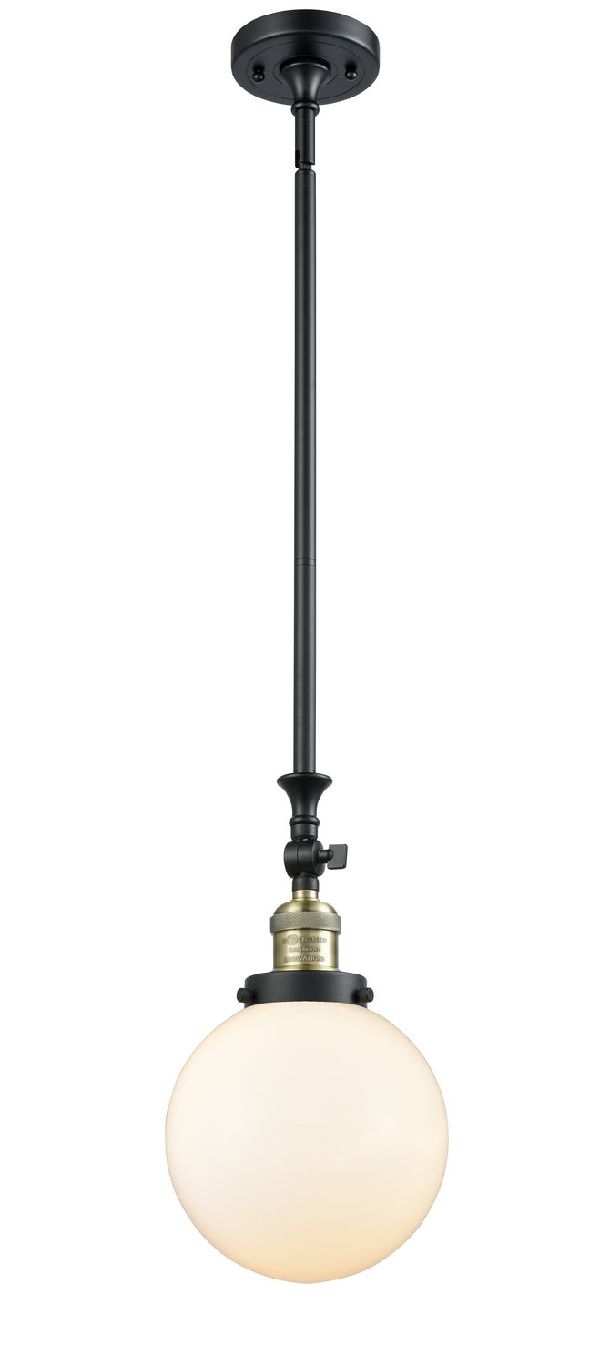 Innovations - 206-BAB-G201-8 - One Light Mini Pendant - Franklin Restoration - Black Antique Brass