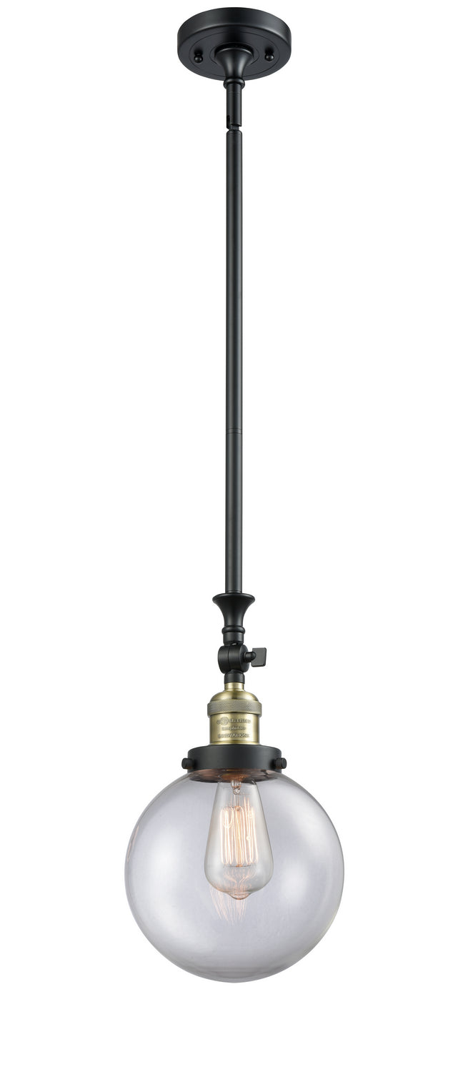 Innovations - 206-BAB-G202-8 - One Light Mini Pendant - Franklin Restoration - Black Antique Brass