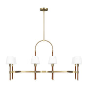 Visual Comfort Studio - LC1028TWB - Eight Light Chandelier - Katie - Time Worn Brass