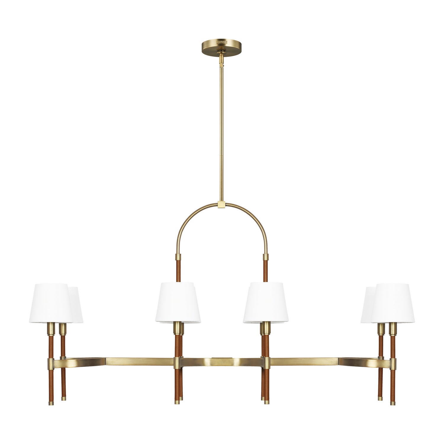 Visual Comfort Studio - LC1028TWB - Eight Light Chandelier - Katie - Time Worn Brass