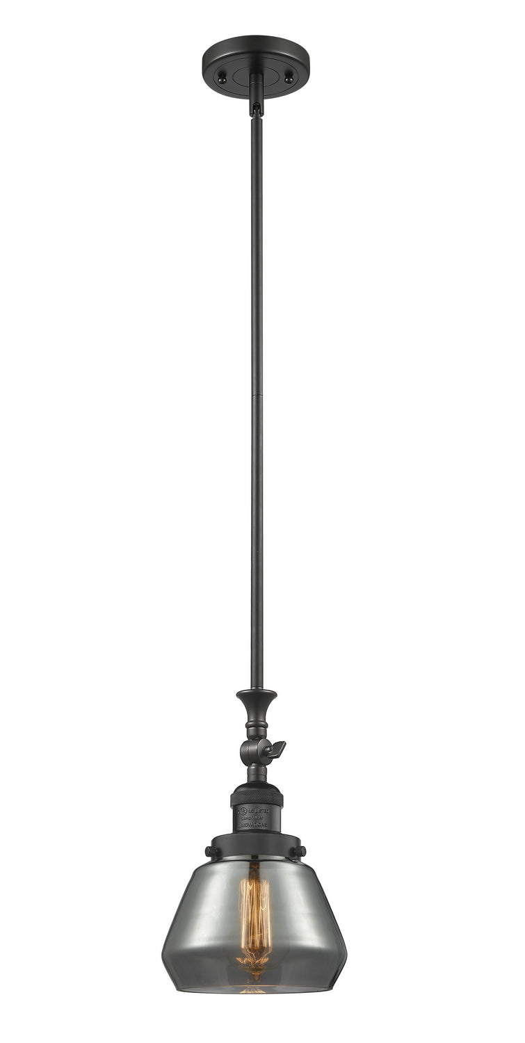 Innovations - 206-BK-G173 - One Light Mini Pendant - Franklin Restoration - Matte Black