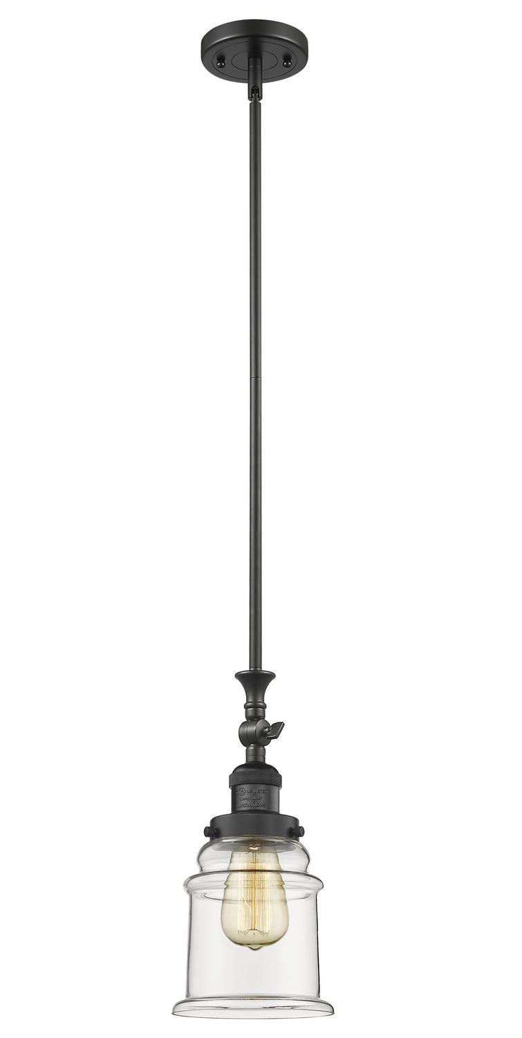 Innovations - 206-BK-G182 - One Light Mini Pendant - Franklin Restoration - Matte Black