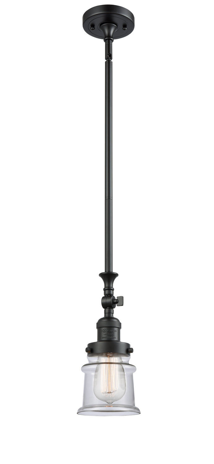 Innovations - 206-BK-G182S - One Light Mini Pendant - Franklin Restoration - Matte Black