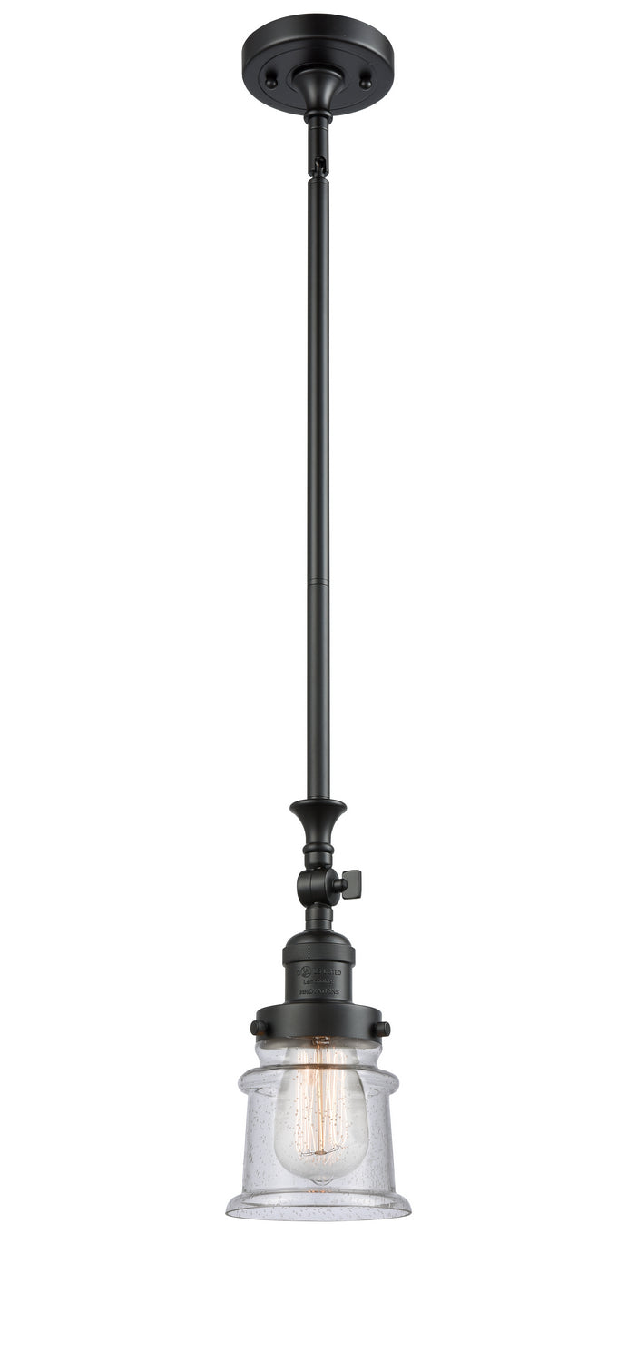 Innovations - 206-BK-G184S - One Light Mini Pendant - Franklin Restoration - Matte Black