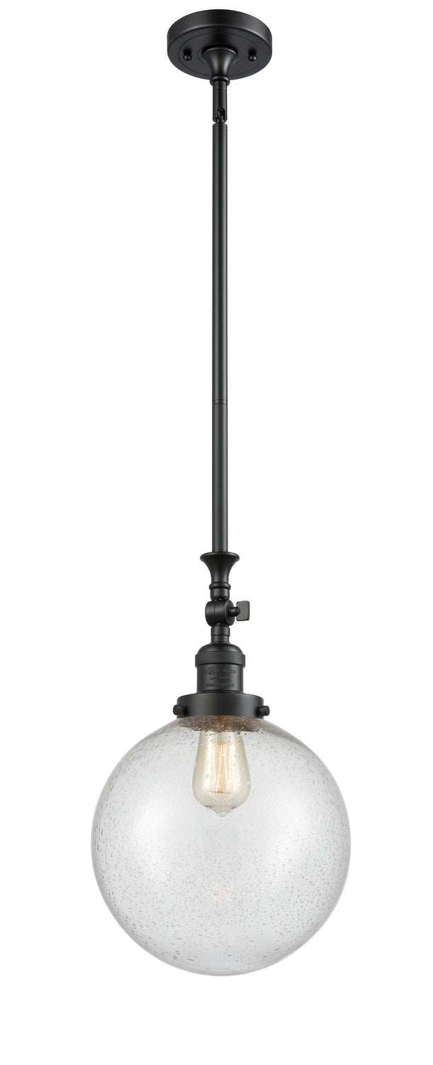Innovations - 206-BK-G204-10 - One Light Mini Pendant - Franklin Restoration - Matte Black