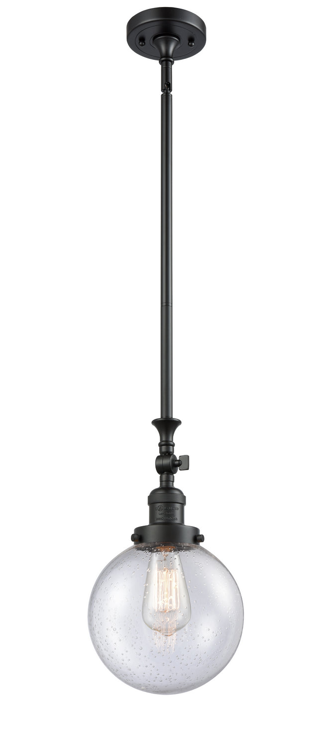 Innovations - 206-BK-G204-8 - One Light Mini Pendant - Franklin Restoration - Matte Black