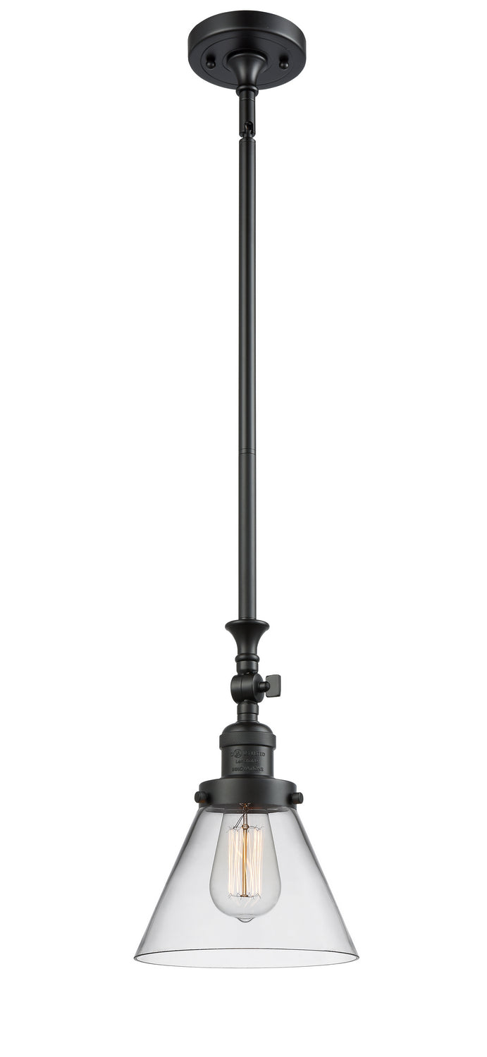 Innovations - 206-BK-G42 - One Light Mini Pendant - Franklin Restoration - Matte Black