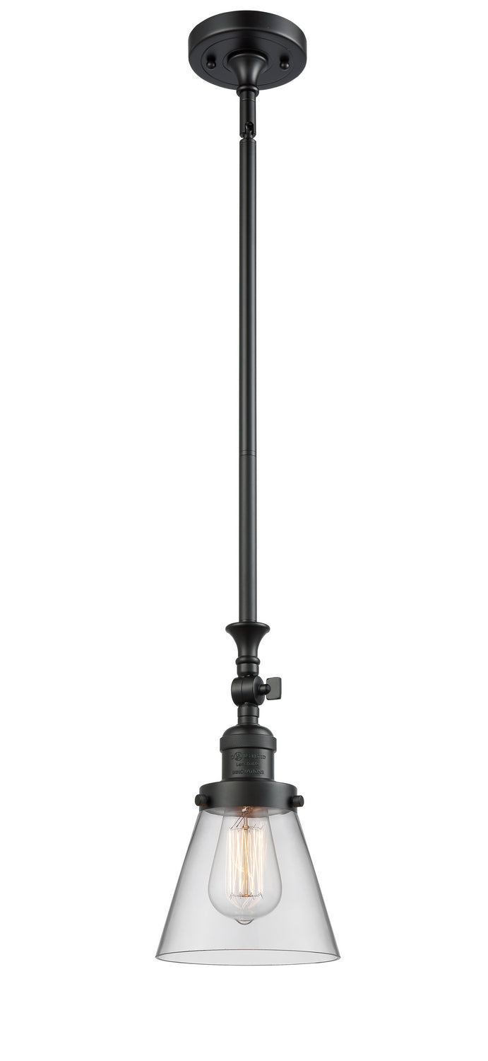 Innovations - 206-BK-G62 - One Light Mini Pendant - Franklin Restoration - Matte Black