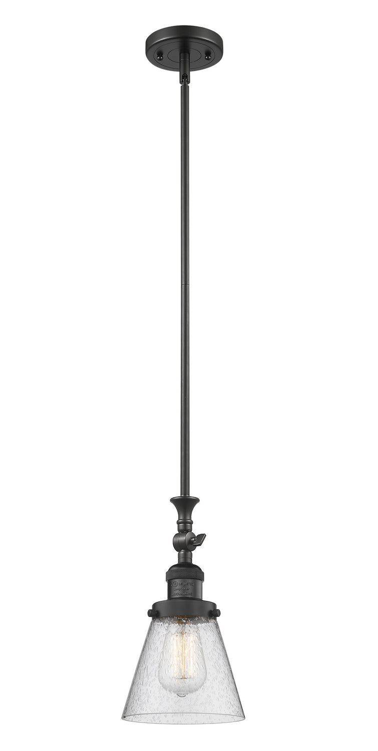 Innovations - 206-BK-G64 - One Light Mini Pendant - Franklin Restoration - Matte Black