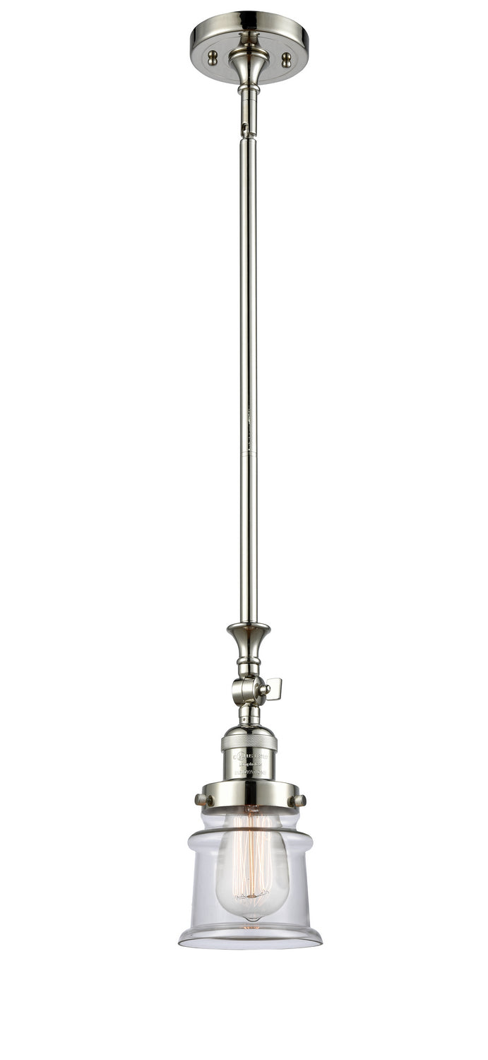 Innovations - 206-PN-G182S - One Light Mini Pendant - Franklin Restoration - Polished Nickel