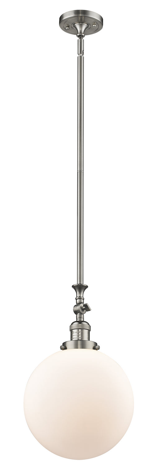Innovations - 206-SN-G201-10 - One Light Mini Pendant - Franklin Restoration - Brushed Satin Nickel