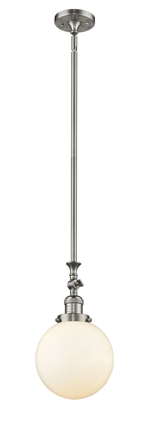 Innovations - 206-SN-G201-8 - One Light Mini Pendant - Franklin Restoration - Brushed Satin Nickel