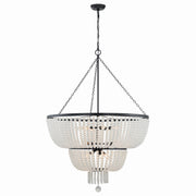 Crystorama - 612-MK - 12 Light Chandelier - Rylee - Matte Black