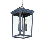 Crystorama - BEL-A8065-GE - Three Light Outdoor Pendant - Belmont - Graphite